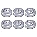 ledmomo 6pcs Stick-On LED Push Light Battery Powered 3-LED Night Lamp for Closets, Cabinets, Counters (White Light)