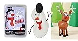 Miracle Melting Snowman & Reindeer Gift Bundle -2 Pack Set
