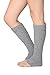 Isadora Paccini Women's Cable Knit Leg Warmers, One Size, LW14, Grey