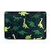 INGBAGS JSTEL Colorful Dinosaurs On The Abstract Doormat Indoor/Outdoor Washable Garden Office Door Mat,Kitchen Dining Living Hallway Bathroom Pet Entry Rugs with Non Slip Backing