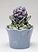 Cosmos 743-13 Fine Porcelain Hyacinth Pot Figurine, 4-3/4-Inch
