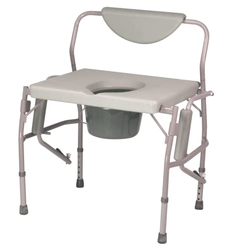 Homecraft Deluxe Bariatric Drop Arm Commode, 1000 Pound Weight Capacity