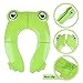 YOUTH UNION Travel Folding Portable Potty Training Toilet Seat Cover Liner Upgrade Non Slip Silicone Pads with Carry Bag for Babies, Toddlers and Kids (Frog)