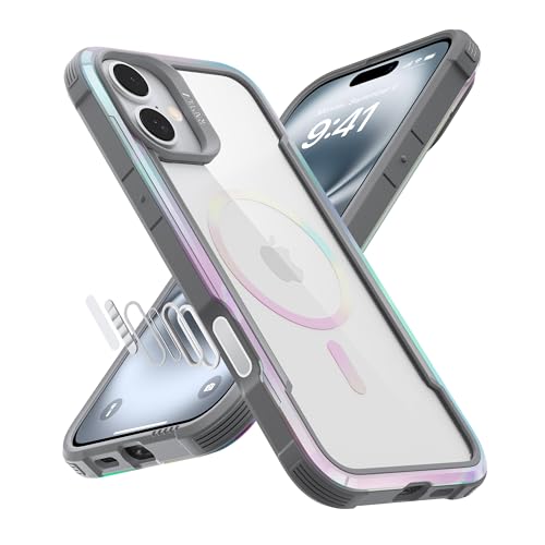 RAPTIC Upgraded Shield 2.0 for iPhone 16 Case with Camera Control Capture Button and Sensitive Buttons, Military Grade 13ft Drop Tested, Gradient Effect Case, 6.1 inch, Quartz Gradient
