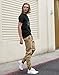 ITALY MORN Men's Chino Jogger Sweatpants Casual Pants L Khaki