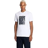 Armani Exchange Men's Regular Fit Crew Neck Cotton Jersey Metallic Ax Logo Graphic Tee