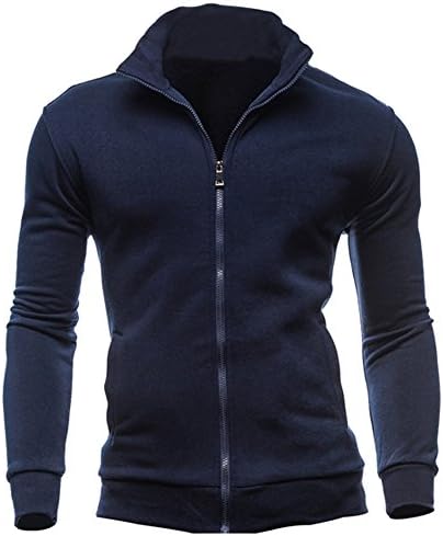 REYO❤Men's Coats Winter Clearance, Men's Autumn Leisure Sports Cardigan Zipper Sweatshirts Tops Jacket Coat
