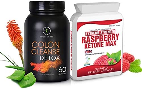 90 Raspberry Wild Ketones and 60 Colon Cleanse Detox Eden Cruz Weight Loss Diet Pills Free Meal Plan & Dieting Tips Extreme Strength Fast Free DELIVERY 1 to 2 Days