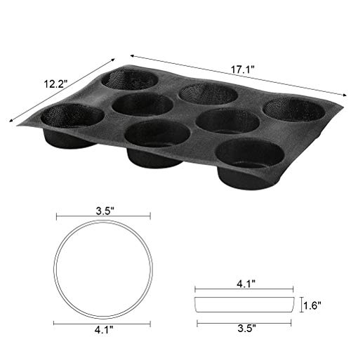 image for Baker Boutique Silicone Bun Bread Forms - Hamburger Bread Form，Non-s
