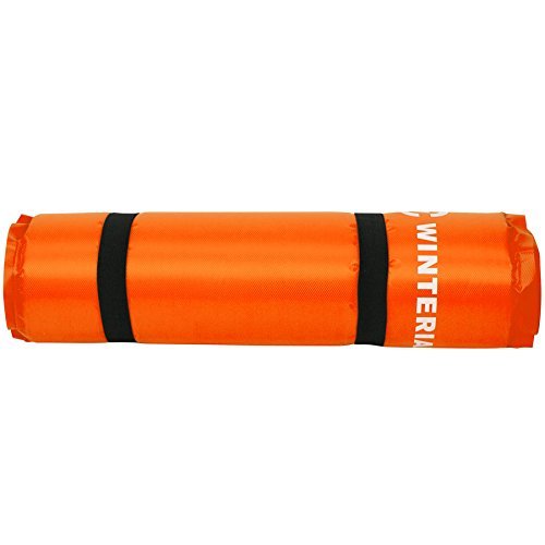 Winterial Lightweight Self Inflating Sleeping Pad, Great for Backpacking and Camping, Orange - Thumbnail 4