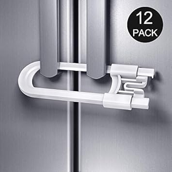 Amazon Com Adoric 12 Pack Baby Proofing Cabinet Locks U Shaped