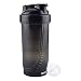 Protein Shaker Bottle,Shaker bottle with mixer ball,Shaker Cups for easy mixer ,Loop Top Classic Shaker Bottle,Shaker Bottle with Balls, 28ounce/800ml Shaker Cup for mixing protein shakes (Black)