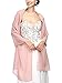 AngelaLove Chiffon Bridal Wedding Shawl Wrap Prom Evening Dress Stole Scarves (Flesh Pink)