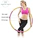 | UPGRADED | Weighted Fitness Hoops for Exercise - 2.2 lb, Professional Adult Exercise Hoop for Weight Loss