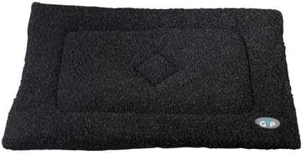 Gor Pets Washabe Sherpa Cage Mat for Dog Cat Crate 61 x 91 cm, Black, 122 x 1 x 76 cm (L x W x H)
