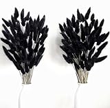 100 PCS Black Pampas Grass Bouquet, Boho Table