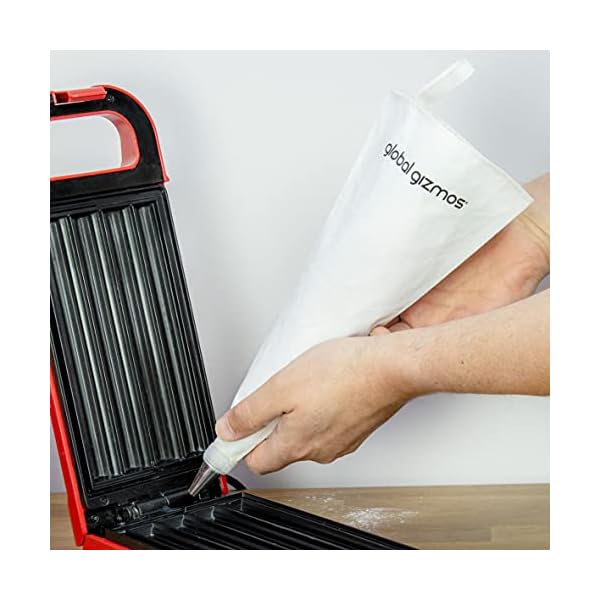 Global-Gizmos-35529-Churros-Maker-700W-Piping-Bag-Included-Thermostatically-Controlled-180-Rotary-System-For-The-Perfect-Bake-Freshly-Bake-4-Churros-At-A-Time-Ready-In-Minutes Global Gizmos 35529 Churros Maker 700W / Piping Bag Included / Thermostatically Controlled 180° Rotary System For The…