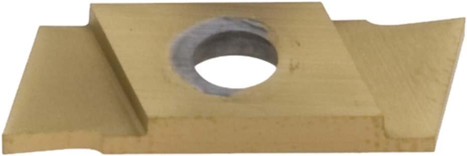 Nikcole SG-0.8-R .031"/0.8mm TIN Coated Right Hand Grooving Insert. Mini grooving system.