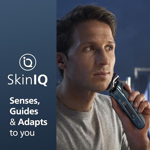 Philips Shaver Series 7000 Wet & Dry Electric Shaver & Nose Trimmer 3000 Bundle, SkinIQ Technology with Steel Precision Blades, Pop-up Trimmer, Travel Case, Cleaning Pod, Amazon Exclusive, ‎BD0101AZ
