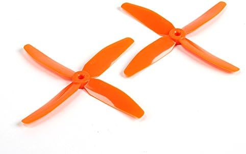 AvatarRC Geniune Dys 5040-4 (5x4x4) Quad Blade Orange Propellers for 250 Size Quadcopters, Drones, and Multi-rotors - Perfect for 210mm to 300mm frames