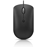 Lenovo 400 USB-C Compact Wired Mouse &ndash; Pocket Friendly Portable Mouse for Notebook or Large Computer Monitor, Black