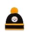 New Era NFL Pittsburgh Steelers Team Relation Knit Beanie, One Size, Black