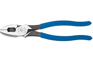 Klein Tools D2000-9NETP Lineman's Fish Tape Pulling Pliers, High Leverage Design with Handle Tempering for Comfort When Cutti