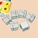 Bulk Lot 24Pcs Silver Square Jewelry Ring Gift Cardboard Box Present Case Holder