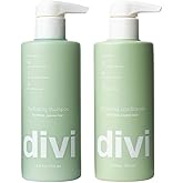 Divi Shampoo and Conditioner Set for Women and Men - Hair Care Duo for All Hair Types, Adds Volume, Lift, and Bounce, Strengthens and Nourishes Hair - Full Size, 2 x 12 Fl Oz