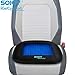 Sojoy Gel Seat Cushion for Long Sitting Cooling Gel Seat Cushion for Office Chair Breathable Chair Cushion for Pressure Pain Relief (18x17x2,Black)