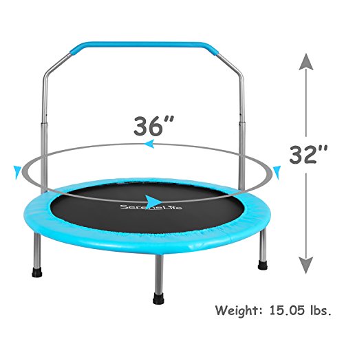 SereneLife 36" Inch Portable Fitness Trampoline Sports Trampoline for