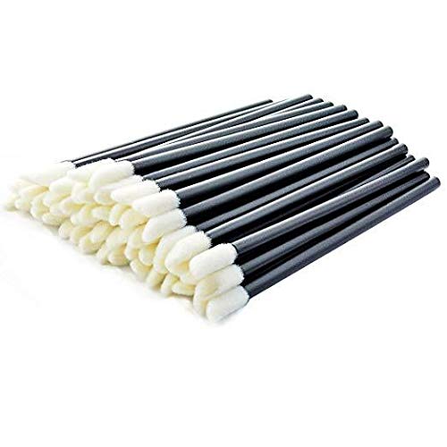 Miayon 100 pcs Disposable Lipbrush Lip Gloss Brush Wands Lipstick Gloss Applicators Makeup Tool - Thumbnail 6