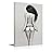Nude Model With Black Garter Belt Lingerie - Canvas Art