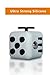 Fidget Cube Fidget Dice Toy - Relieves Stress, Anxiety Helps to Focus - For adults and children - Extra Durable Silicon Non-Plastic Twiddle Cube (Grey-Black)