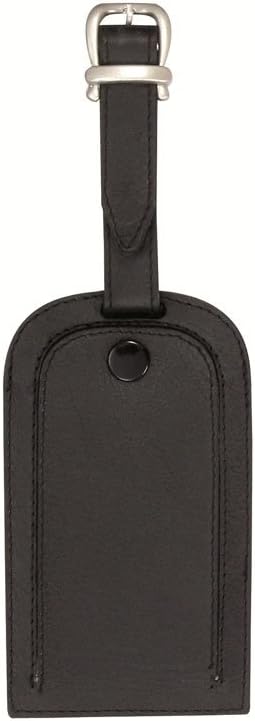 Amazon Com Jsa Universal Leder Kofferanhanger Gepackanhanger Mit Verdecktem Adressfeld Ca 11 5 6 5 Cm Luggage Tag 12 Centimeters Black Schwarz