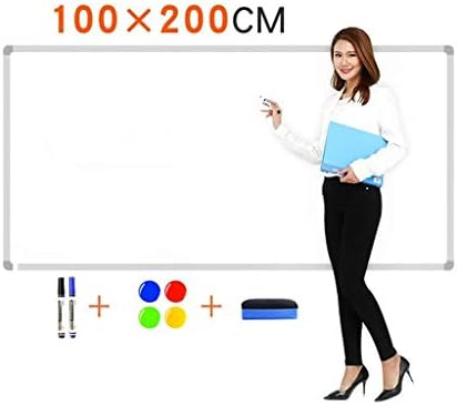 Magnetic Double-Sided Whiteboard - Office Home Message Board - Easy to Write and Easy to Wipe - Conference Training Wall-Mounted (Size : 100x200cm)