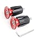 KEYWELL Bar End Plugs Handlebar End Caps Bike Handlebar Plugs Perfect for Most Bicycles Road Bike Mountain Bike BMX MTB Fixie (Aluminum, 2 Count) (Red)