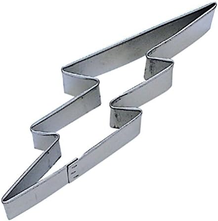 Lightning Bolt Cookie Cutter 5" Super Hero Party Electrical Storm Bling Light