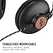 House of Marley, Positive Vibration 2 On-Ear Headphones – Comfortable Fit, Foldable Design, Premium Sound, Single Sided Tangle-free Braided Cable, EM-JH121-SB Signature Blackthumb 3