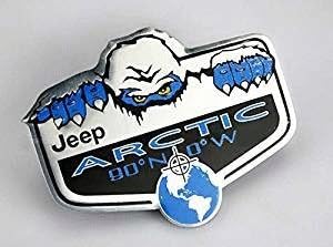 1pcs ARCTIC 90¡ãN 0¡ãW Car Emblem Badge Sticker Accessories Car Products Compatible Fit For USA Auto Model Jeep