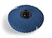 JoolTool 3M Scotch-Brite Blue Radial Bristle Brush Assembled with Plastic Tapered Mandrel Hub, 6 Ply, 3
