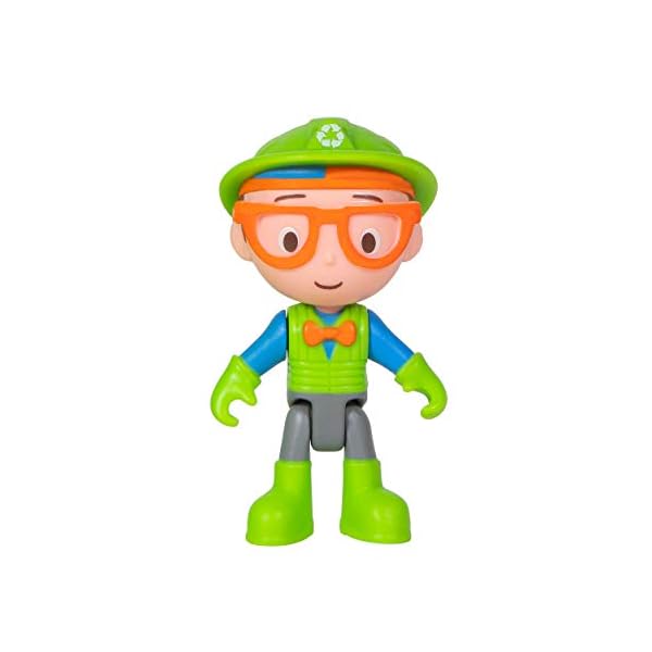 Blippi-BLP0035-Truck-with-Working-Lever-and-Classic-Figure-Inside-Sing-Along-Catchphrases-Educational-Toys-Encouraging-Kids-to-Reduce-Reuse-and-Recycle-Blue Blippi BLP0035 Truck with Working Lever and Classic Figure Inside, Sing Along Catchphrases-Educational Toys Encouraging…