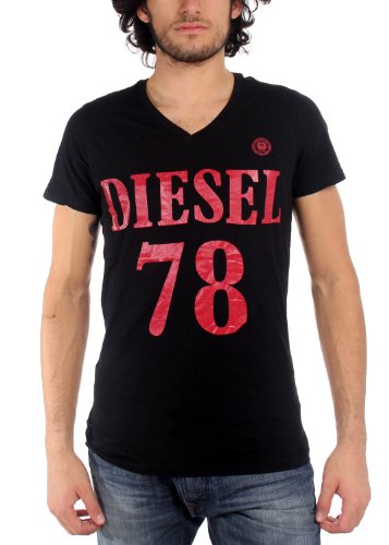Diesel - Mens T-Melba Maglietta T-Shirt, Size: Medium, Color: Black