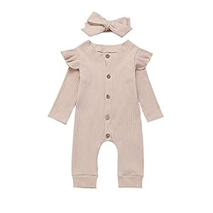 Fiomva Pasgeboren Baby Meisje 2 Stuks Herfst Kleding Set Romper Jumpsuit Een Stuk Outfits