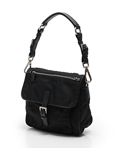 レザー バッグ ショルダー ブラック ナイロン プラダ 【中古】 PRADA