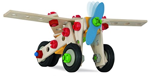 Eichhorn 100039053 - Hubschrauber 120-teilig Holz-Konstruktions-Set, 5 verschiedene Modelvarianten baubar, FSC 100% – Bild 6