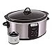Crock-Pot 7-Quart Programmable Slow Cooker with Little Dipper Warmer, Stainless Steel