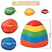 leofit Balance Stones River Stepping Stones 5-Pieces Early Kids Education Balance&Coordination Training for Indoor, Outdoor, Grass, Home, Park