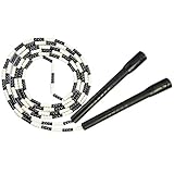 Jump Rope - Soft Beaded Segment Skipping Rope - Adjustable Tangle-Free Fancy Rope for Workout, Fitness Training, WOD, MMA, Crossfit