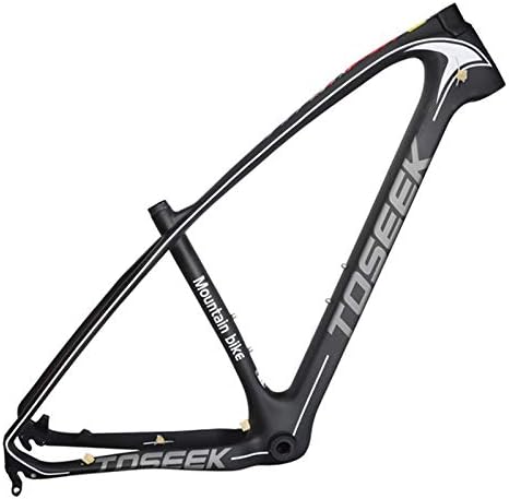 SXMXO Bicycle Frame Carbon Fiber lightweight Bike mtb Frame 29er 15/17/19 BSA Tapered Mountain Bike Frame Thru Axle,29 * 17inch